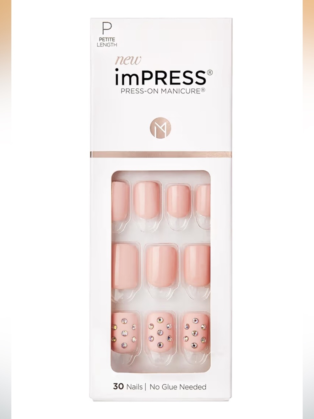 NWT Kiss Impress No Glue Manicure Press On Nails in “Petite Secrets”